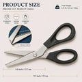 Stainless Steel Pinking Shears – 9.1" Zig Zag Fabric Scissors for Sewing, Quilting, Dressmaking & DIY Crafts