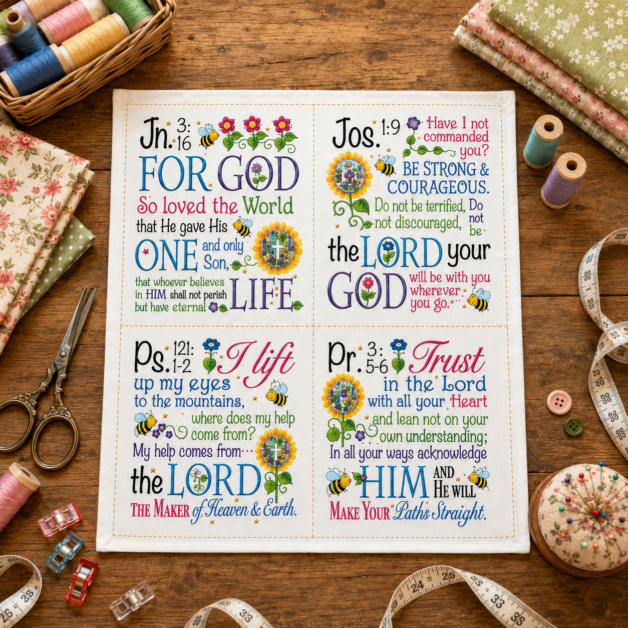 ⭐2026 USA Sale: Up to 50% OFF -Uplifting Scripture Fabric Panels