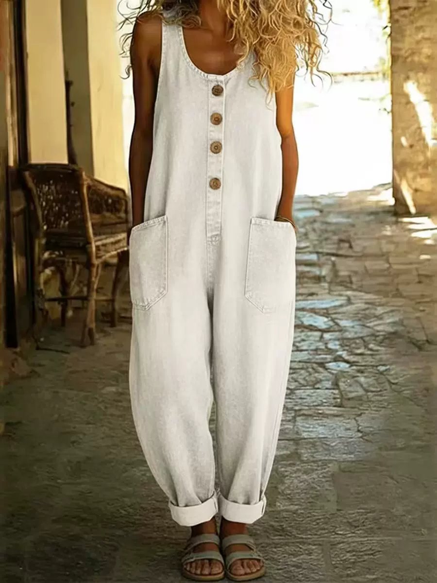 ⭐2026 USA Sale: Up to 50% OFF -🤠👖Vintage Loose Wide Leg Denim Bib Overalls for Women(📦Buy 2 Free Shipping)