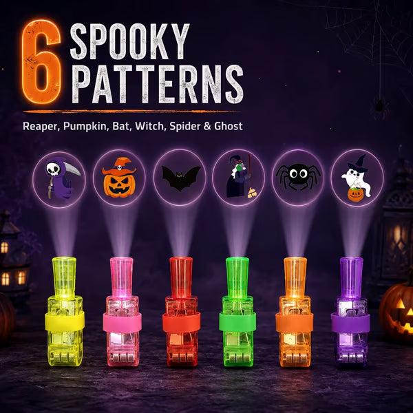 🎃 Halloween Pattern Finger Projector Lights
