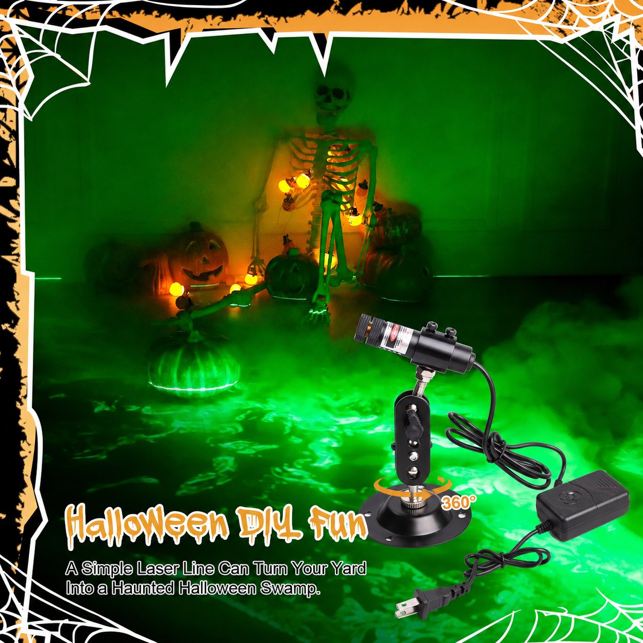 ⭐2026 USA Sale: Up to 50% OFF -🎃Green Swamp Module / Vertical Laser Projector for Halloween