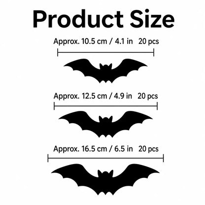 🦇 3D Bat Light LED Decorations – 🎃Spooky Halloween Wall & Home Decor