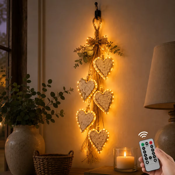 🌊🤎Hanging Heart Wall Decor