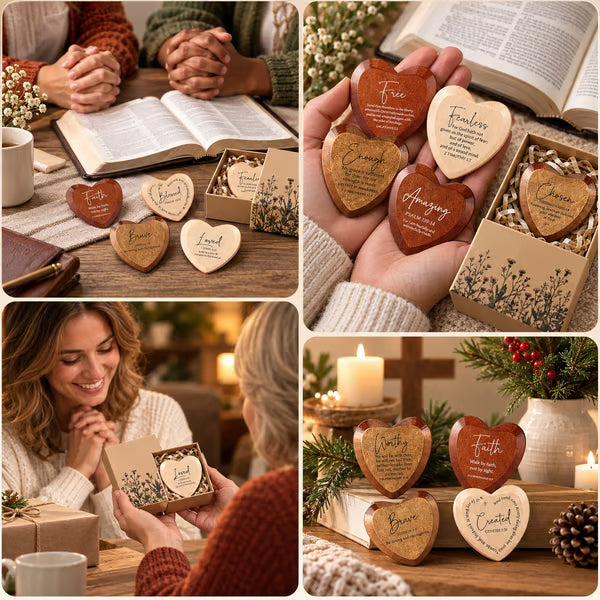 ⏳Limited-time 50% OFF - ✝️ 🎁 Christian Pocket Heart Gift Set(Set of 12)