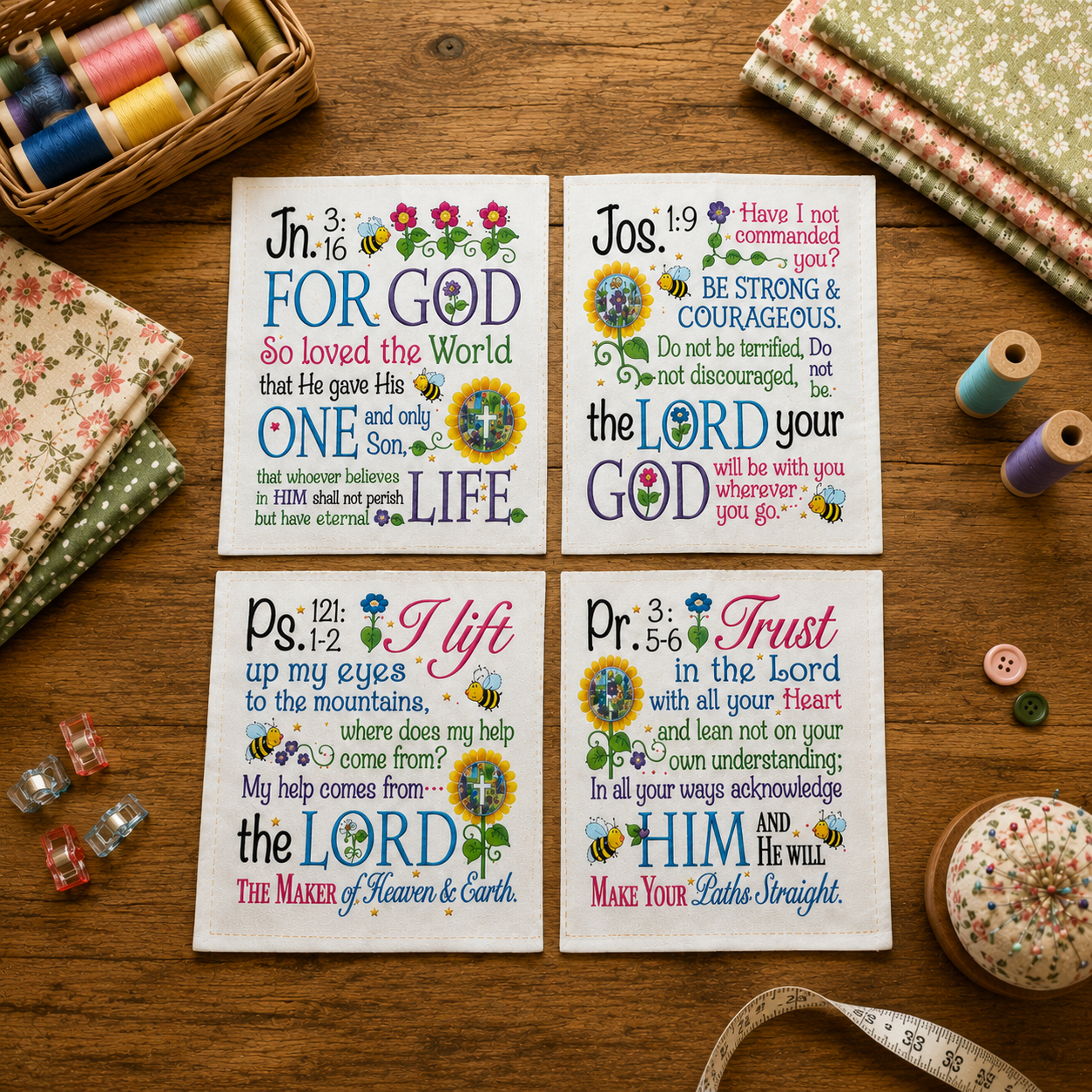 ⭐2026 USA Sale: Up to 50% OFF -Uplifting Scripture Fabric Panels
