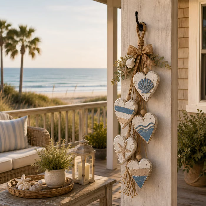 🌊🤎Hanging Heart Wall Decor