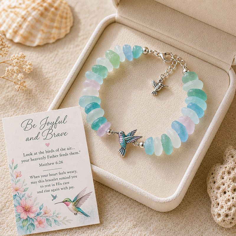 ⭐2026 USA Sale: Up to 50% OFF -🐢Sea Glass Blessing Bracelet