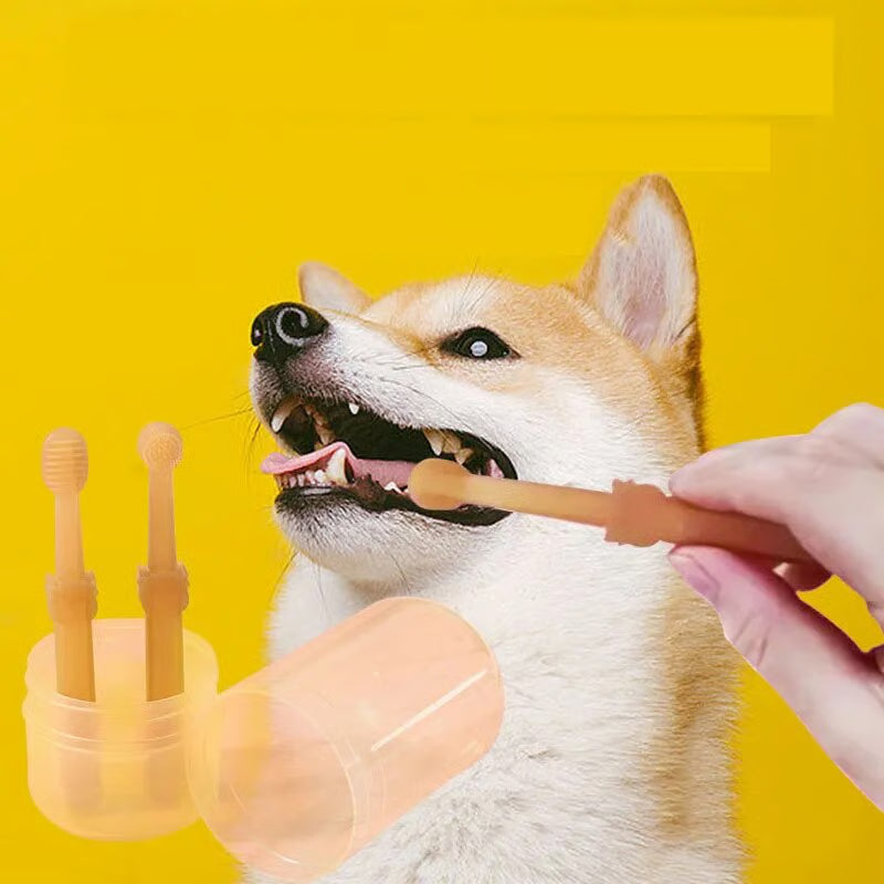 FlexiBrush Pet Toothbrush & Tongue Scraper
