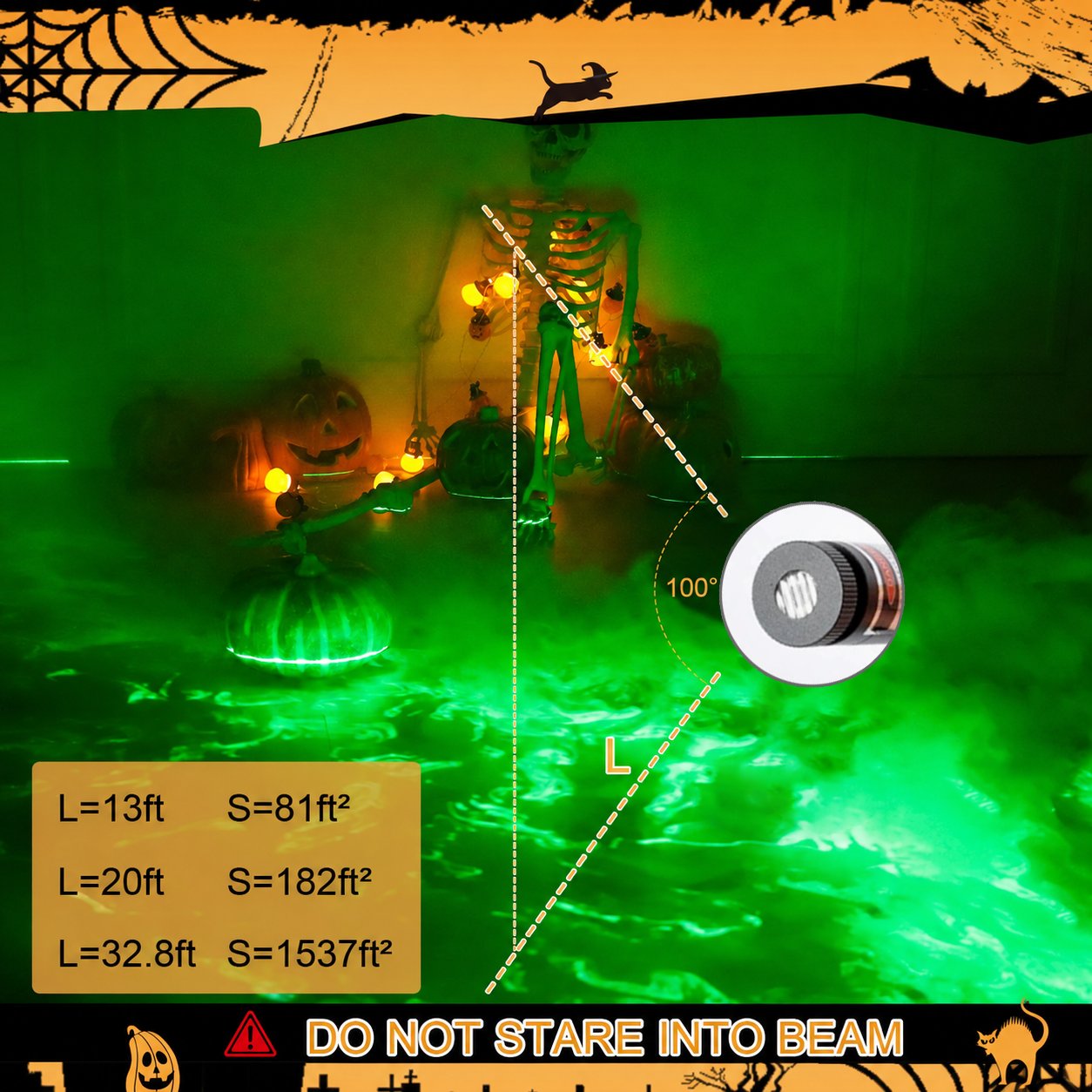 ⭐2026 USA Sale: Up to 50% OFF -🎃Green Swamp Module / Vertical Laser Projector for Halloween