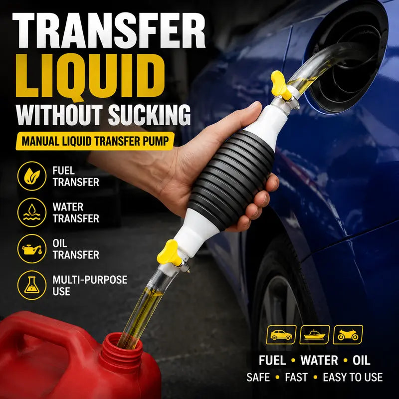 ⛽Manual Siphon Pump Kit with 1M Hose