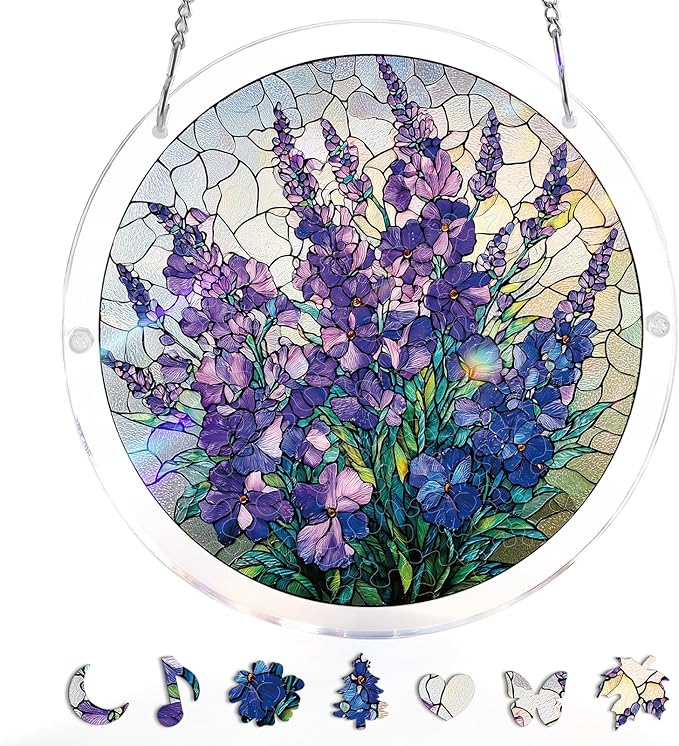 🧘Relaxing & Beginner-Friendly-☀️Acrylic Jigsaw Puzzle Suncatcher(✨Crafted to be a beautiful future heirloom)