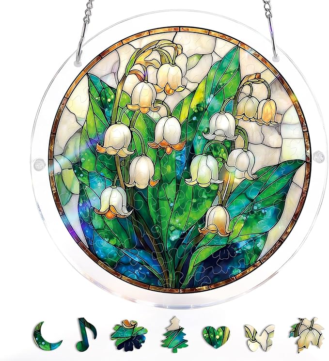 🧘Relaxing & Beginner-Friendly-☀️Acrylic Jigsaw Puzzle Suncatcher(✨Crafted to be a beautiful future heirloom)