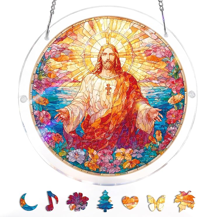 🧘Relaxing & Beginner-Friendly-☀️Acrylic Jigsaw Puzzle Suncatcher(✨Crafted to be a beautiful future heirloom)