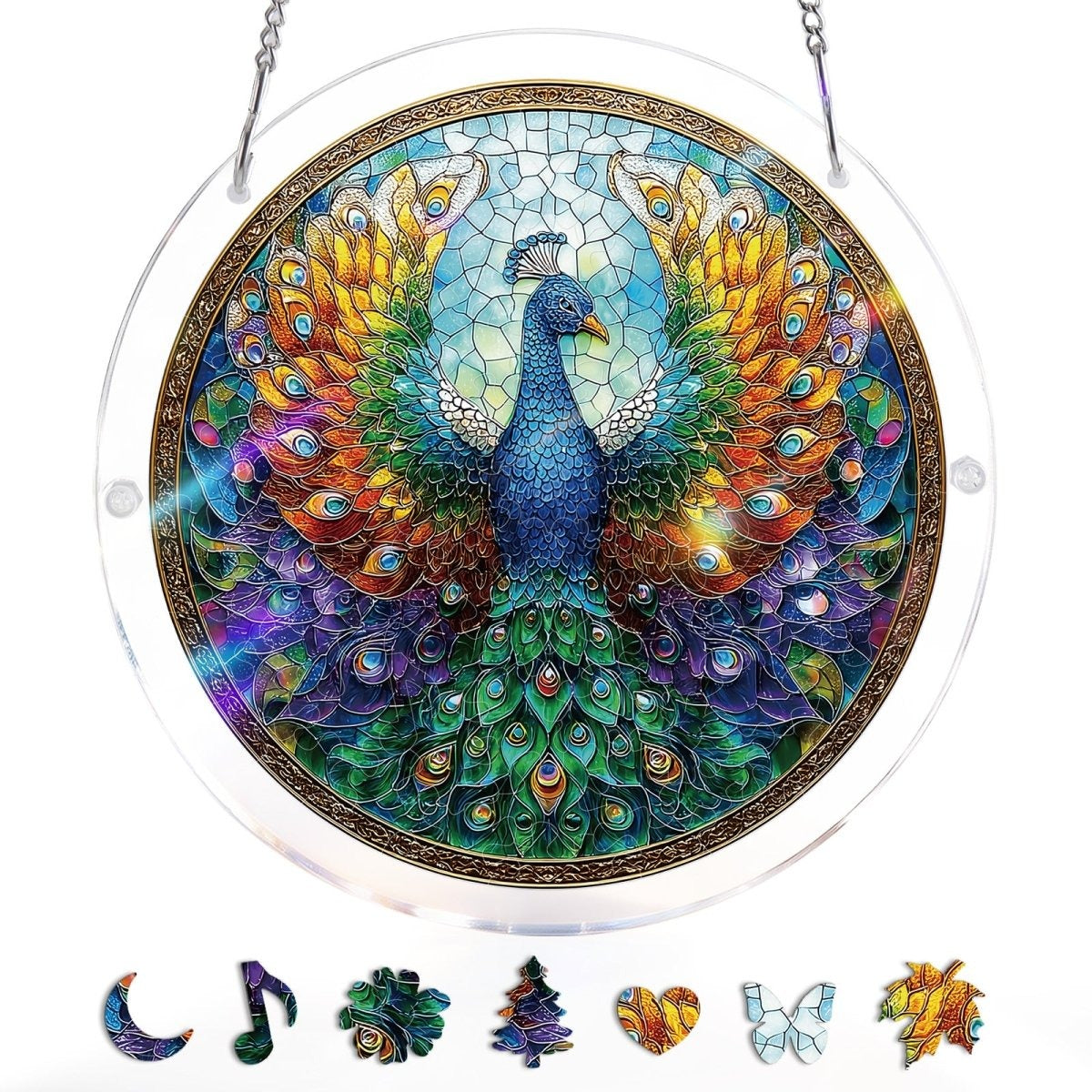 🧘Relaxing & Beginner-Friendly-☀️Acrylic Jigsaw Puzzle Suncatcher(✨Crafted to be a beautiful future heirloom)