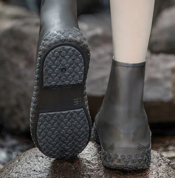 🌧️Stop Soaked Sneakers! Heavy-Duty Rain Shoe Covers – Anti-Slip & Fold Into Your Bag