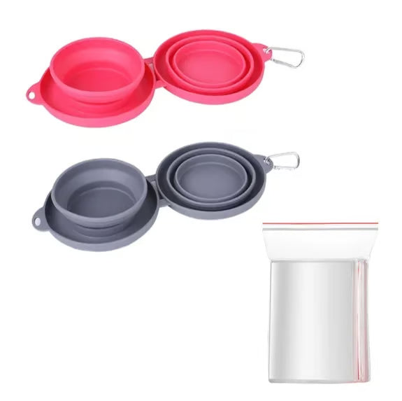 Collapsible Travel Dog Bowl Set