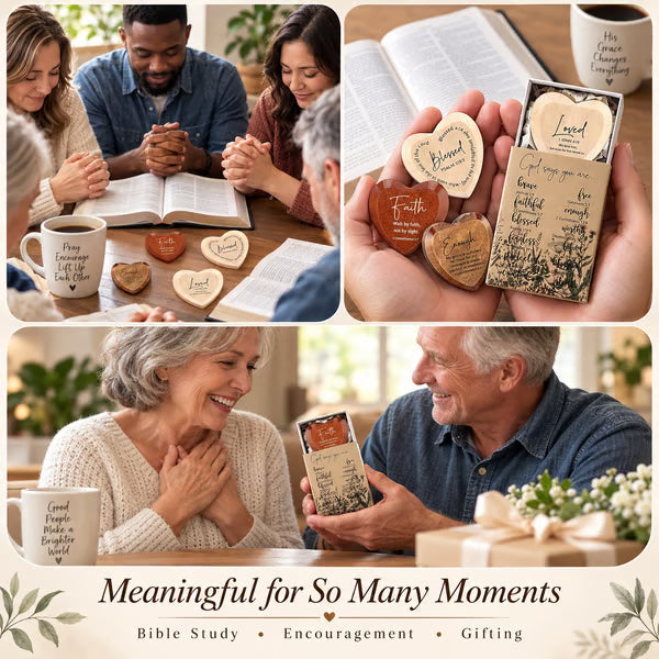 ⏳Limited-time 50% OFF - ✝️ 🎁 Christian Pocket Heart Gift Set(Set of 12)