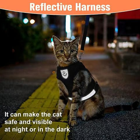 Adjustable Breathable Luminous Purrfect Feline Freedom Harness