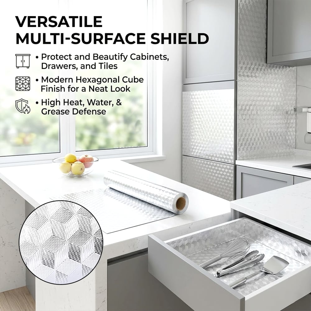 Peel & Stick Kitchen Oil Splash Guard – Waterproof Stove & Wall Protector for Easy Cleaning