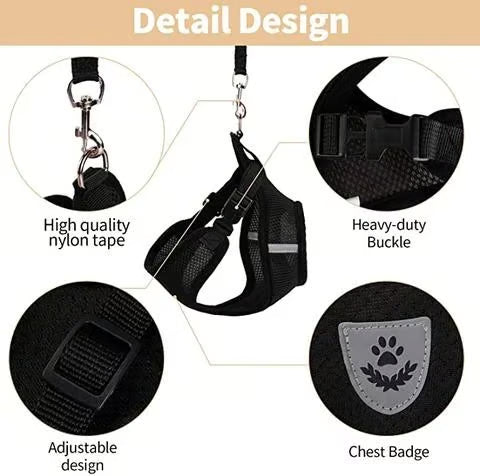 Adjustable Breathable Luminous Purrfect Feline Freedom Harness