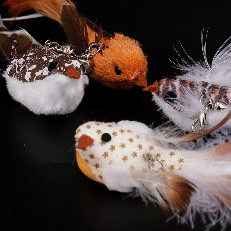 Self-Play Bird Feather Cat Toy