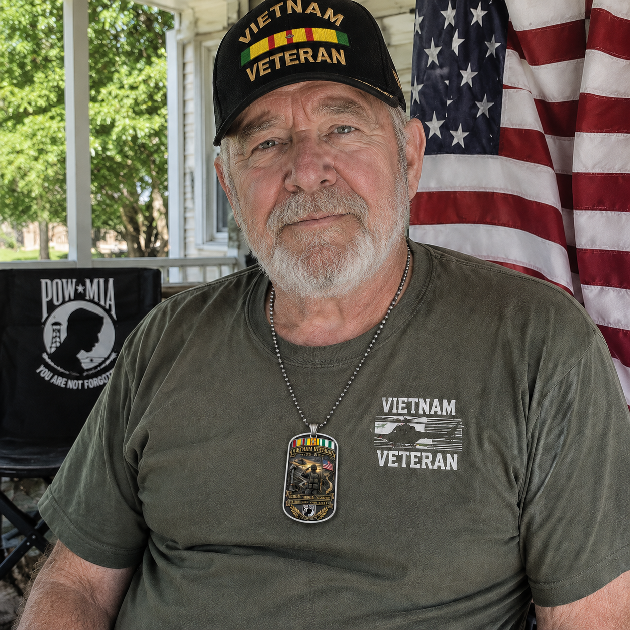 🏆Honor Their Sacrifice — Memorial Day Sale🎖️Vietnam Veteran All Gave Some Some Gave All Tribute Dog Tag Necklace