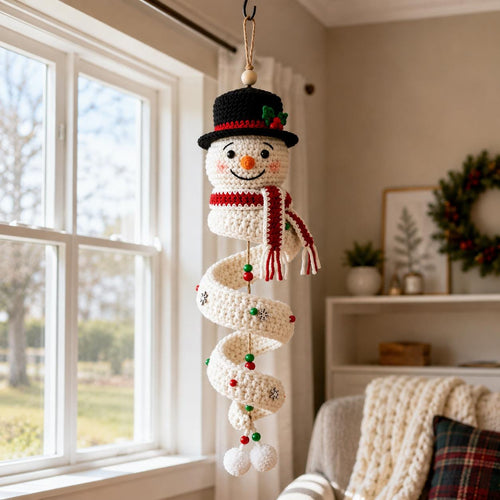 Crochet Snowman Spiral Oranment DIY Kit