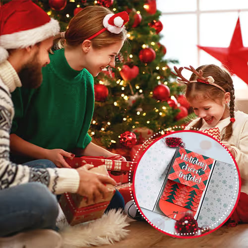⏰LAST DAY 50% OFF - 2026 New🎅🎁 Waterfall Christmas Gift Card Booklet 💳✨