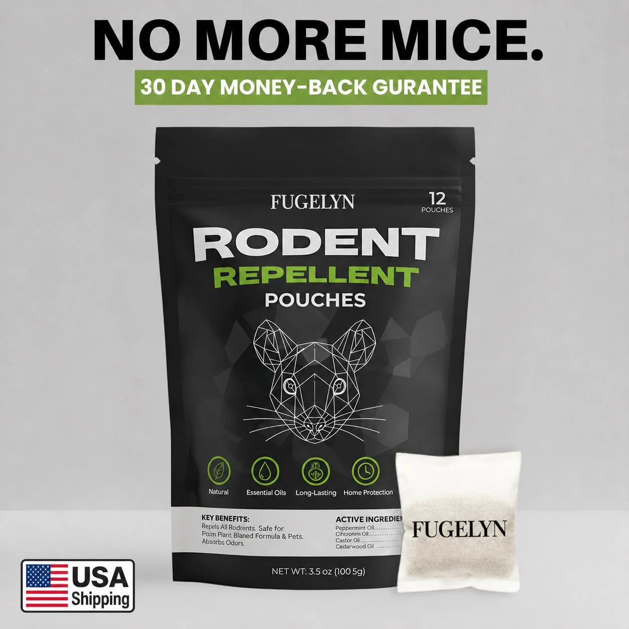 🔥Rodent Repellent Bag|Place FUGELYN Where Mice Enter — Help Keep Storage Areas Protected