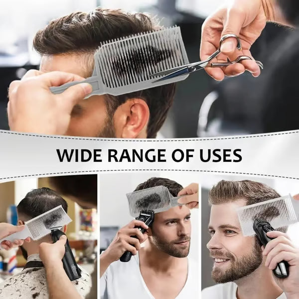 4-Piece Home Haircut Guide Kit – Adjustable Silicone Hair Cutting Guide for Cleaner Lines & Easier Trimming