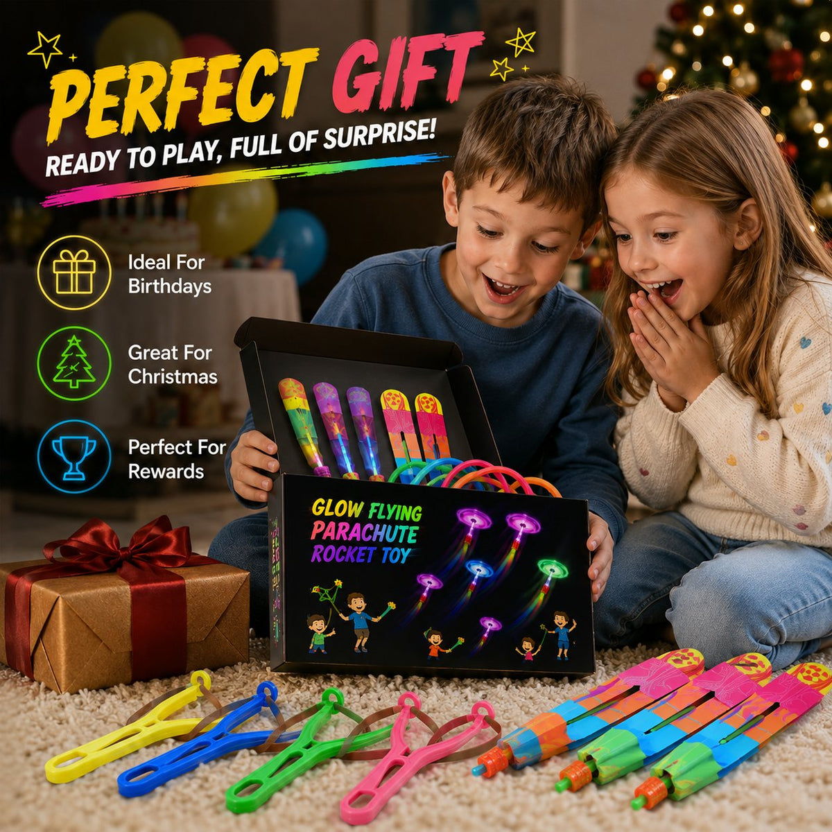 Illuminated Slingshot Flying Arrow