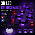 🦇 3D Bat Light LED Decorations – 🎃Spooky Halloween Wall & Home Decor