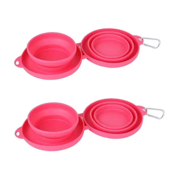 Collapsible Travel Dog Bowl Set