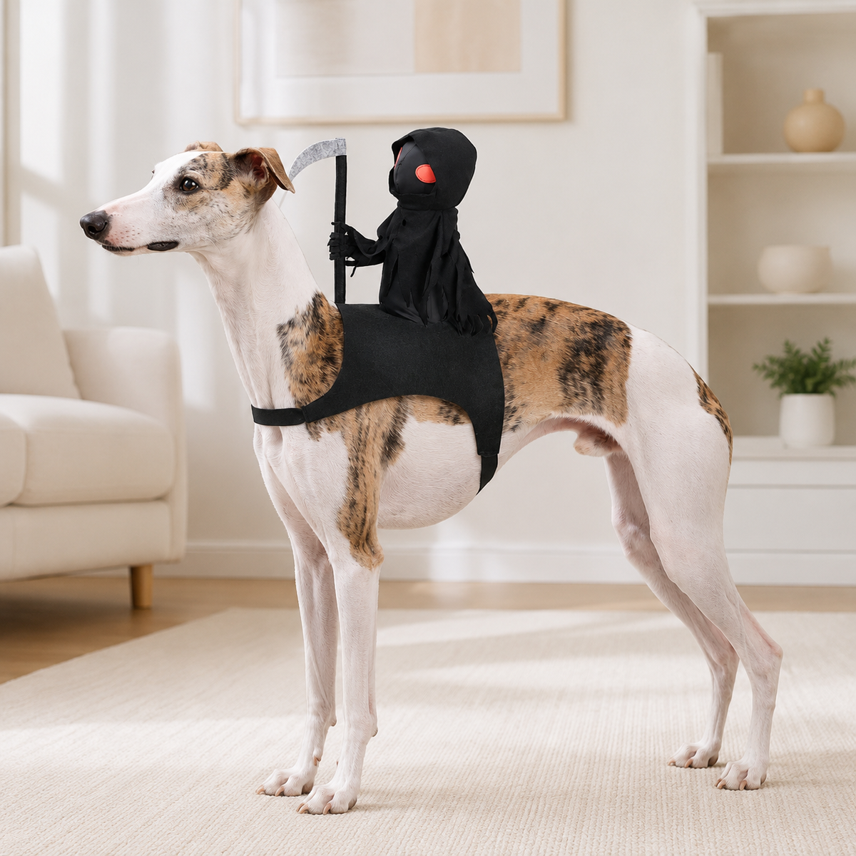 🐱Dark Harvest Knight Transformation Pet Costume - One Tiny Rider. A Whole Lot of Howls.