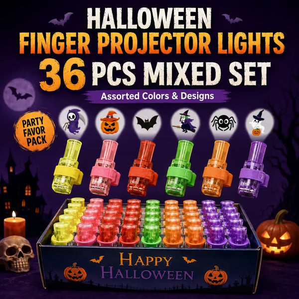 🎃 Halloween Pattern Finger Projector Lights
