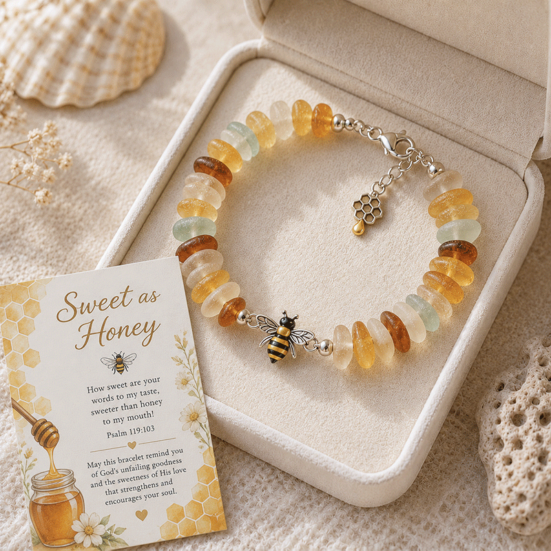 ⭐2026 USA Sale: Up to 50% OFF -🐢Sea Glass Blessing Bracelet