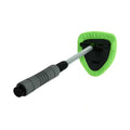 🔥 Windshield Cleaning Tool, Microfiber Car Window Cleaner with 4 Reusable and Washable Microfiber Pads and Extendable Handle