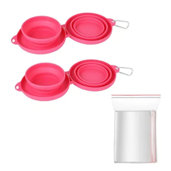 Collapsible Travel Dog Bowl Set