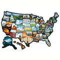 🗺️ RV State Sticker Travel Map – Track Your American Adventures with Style!