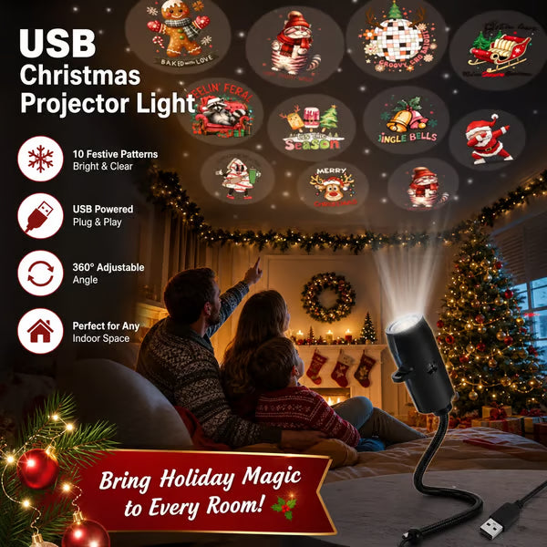 🎄Christmas Light Projector - Instant Holiday Magic For Your Home & Yard