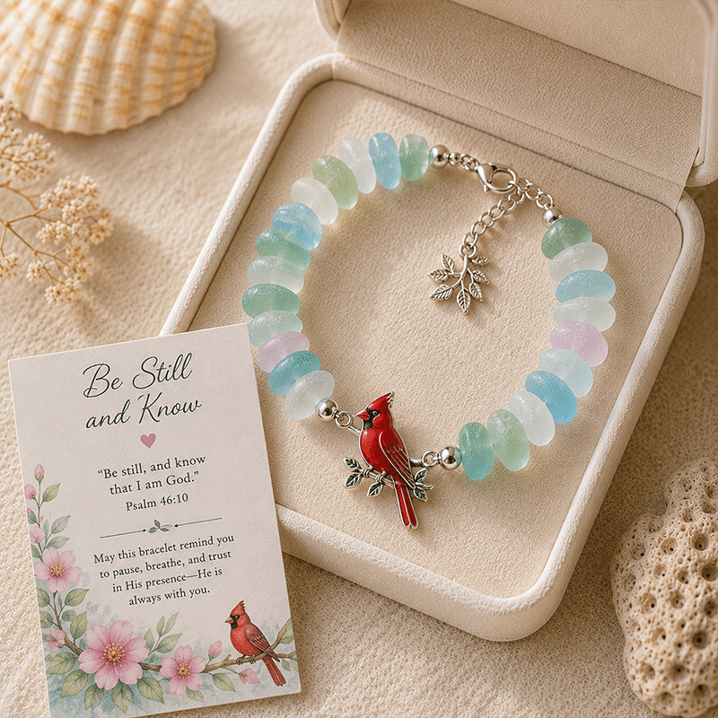 ⭐2026 USA Sale: Up to 50% OFF -🐢Sea Glass Blessing Bracelet