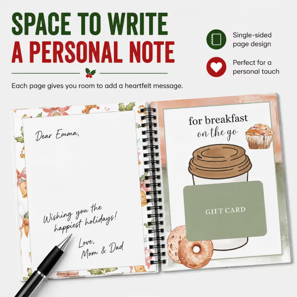 🎄💝 Christmas Gift Card Book — 12 Pages of Holiday Surprises 🎁