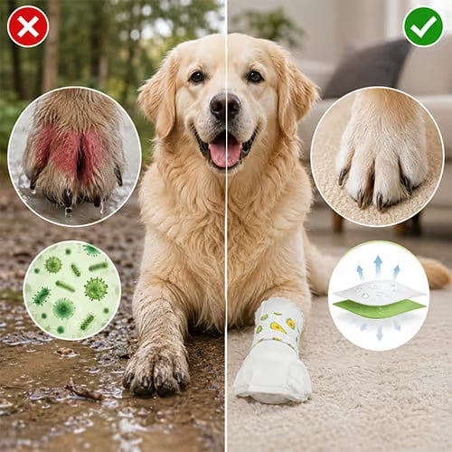 🐾🐕Waterproof Anti-Slip Disposable Pet Foot Covers - 1 Pack (20pcs)🎁