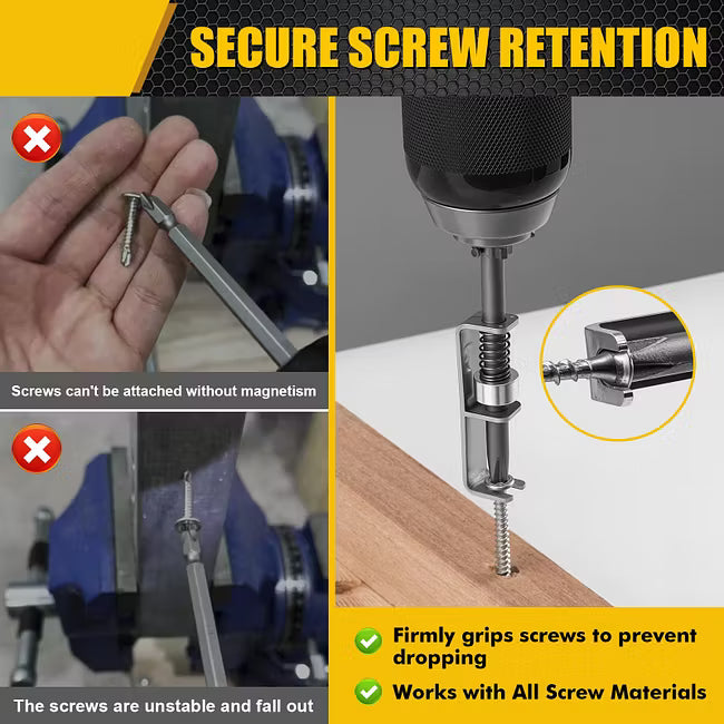 🔥Last Day 60% OFF - 🛠️Universal Spring Loaded Anti-Drop Screw Holder Bit