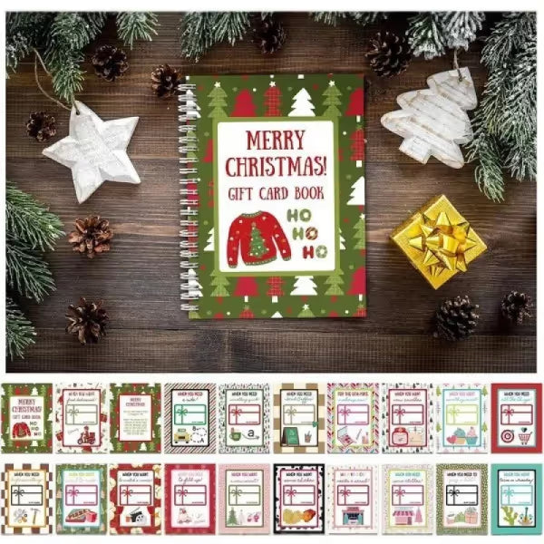 🎄💝 Christmas Gift Card Book — 12 Pages of Holiday Surprises 🎁