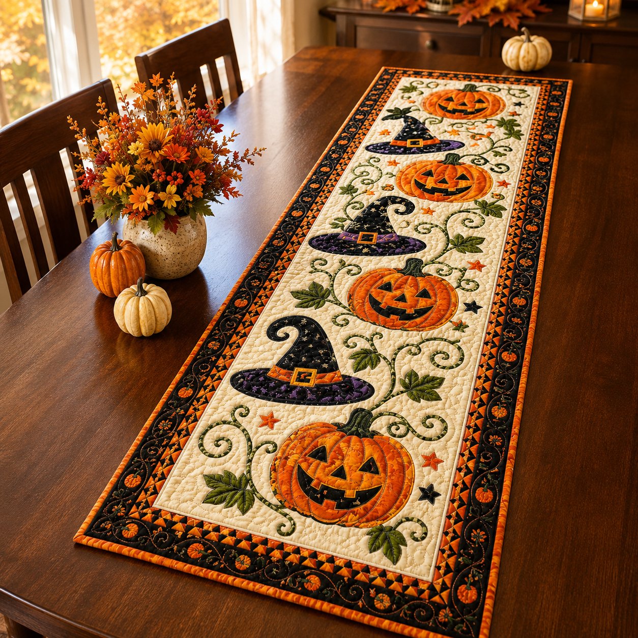 ⭐2026 USA Sale: Up to 60% OFF -🎃Autumn Spell Quilted Table Runner