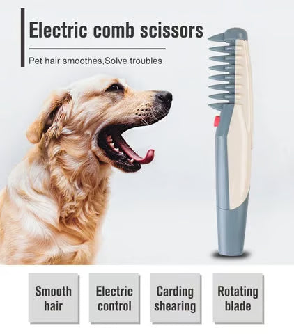 Electric Pet Dematting Grooming Comb