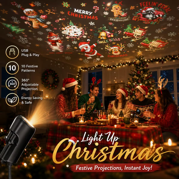 🎃HOT SALE 50% OFF👻Plug-&-Play Halloween HD Star Projector, Spooky Night Light for Room Party Decor