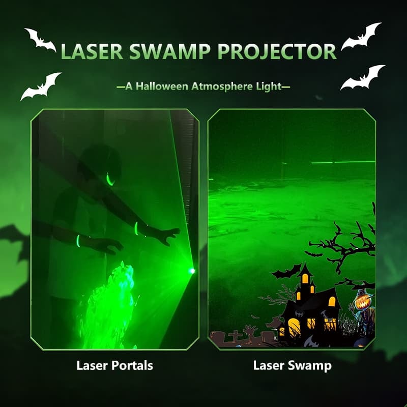 ⭐2026 USA Sale: Up to 50% OFF -🎃Green Swamp Module / Vertical Laser Projector for Halloween