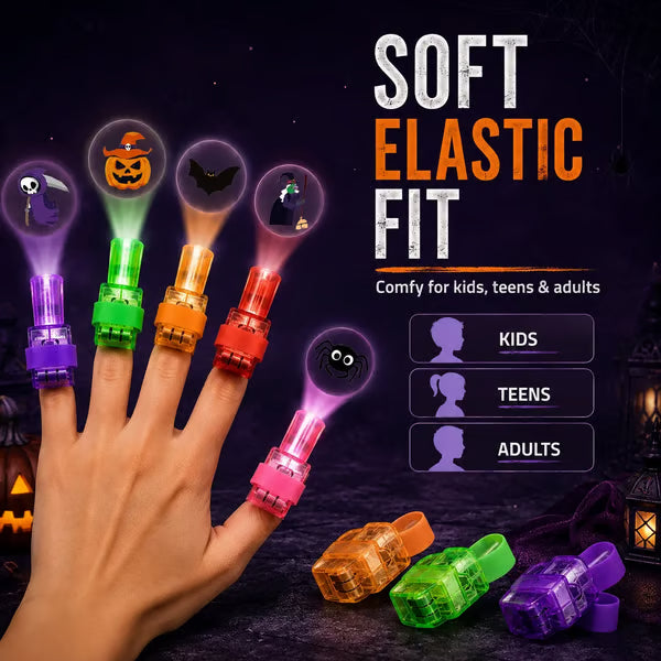 🎃 Halloween Pattern Finger Projector Lights